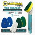 thumbnail image 6 of Smilyeez Dishwand Starter Kit with (1) Smilyeez Dishwand,  (4) Variety of Sponges and (1) Reusable Clip, 6 of 14
