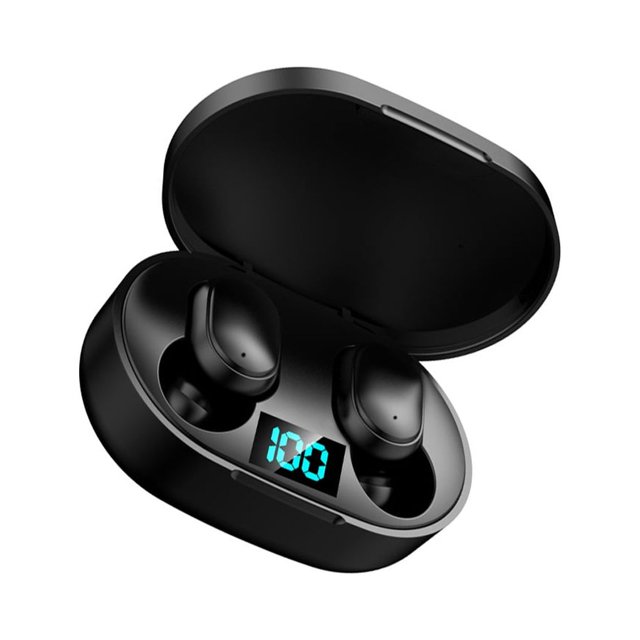 Cateissary compatibilidad con bluetooth 5.0 auriculares inalámbricos a prueba de agua en la oreja pantalla LED llamada manos libres auricular con Type3 NO3