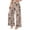 Yellow, variant on Womens Wide Leg Pants Palazzo Casual Flowy Elastic Waist High Waist Flowy Toursers with Pockets