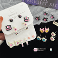 thumbnail image 2 of Uñas con forma de oreja de monstruo demonio, lindas, accesorios de Yiwu, puesto de joyería, uñas con forma de hueso de oreja, divertidos pendientes de aguja de plata con dibujos animados, 2 of 6