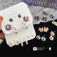 thumbnail image 5 of Uñas con forma de oreja de monstruo demonio, lindas, accesorios de Yiwu, puesto de joyería, uñas con forma de hueso de oreja, divertidos pendientes de aguja de plata con dibujos animados, 5 of 6