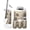 Color 1, variant on Bathroom Accessory Set 6 Piece Romantic Countryside Landscape River Trees Pastel Tones Trash can, Toothbrush Holder, Toothbrush Cup, Soap Dispenser, Soap Dish, Toilet Brush Holder