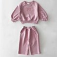 thumbnail image 2 of UAMVSH Fall Outfits for Toddler Girl Boy Long Sleeve Sweatshirt and Pants Set Toddler Sweatsuits 2 Piece Tracksuit Outfits, 2 of 3