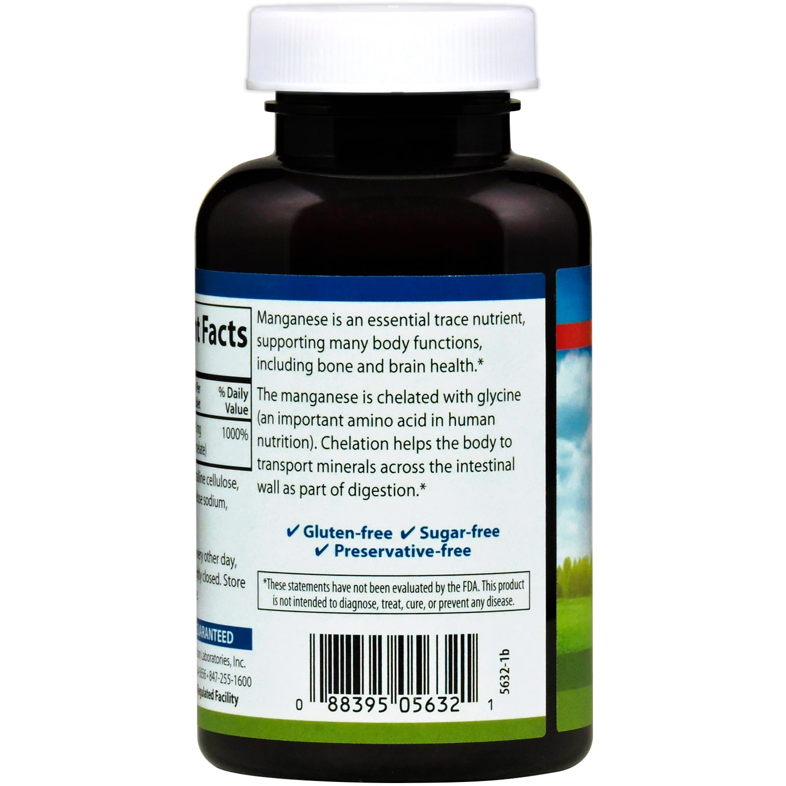 Carlson Chelated Manganese, 20 mg, 250 Tablets