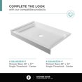 thumbnail image 6 of Fine Fixtures Frameless Shower Glass Door - Sliding Shower Door With Tempered Glass 48" W x 75" D in Polished Chrome Finish, 6 of 12