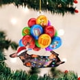 thumbnail image 4 of Navidad divertido trineo cachorro colgante acrílico árbol de Navidad mochila decoración interior del coche, 4 of 5