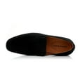 thumbnail image 6 of Ferro Aldo Dale MFA19703 Minimalist Slip-on Suede Penny Loafers, in Black Suede, Size 6.5, 6 of 8