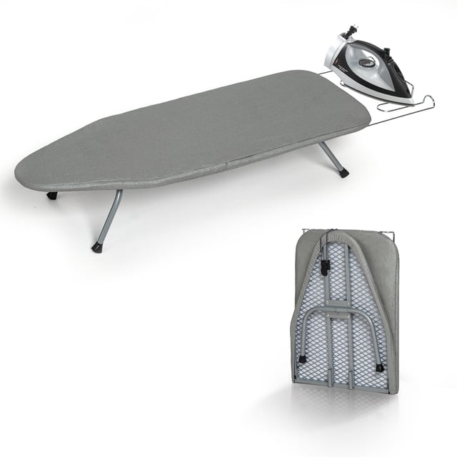 Tabla de planchar RAINHOL, mesa plegable con soporte para plancha, 31 x 12 cm