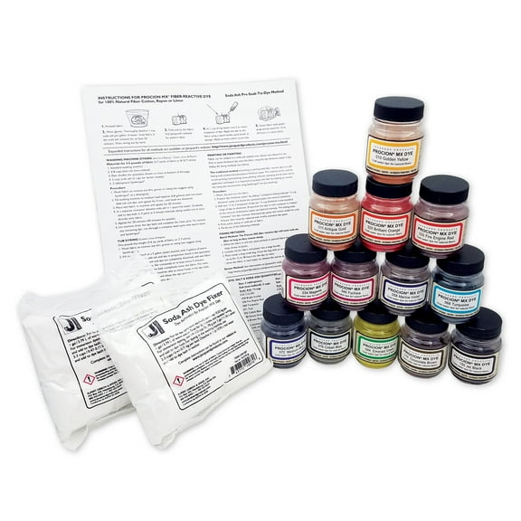 Jacquard Procion MX - Fabric Dye - 13-Color Set