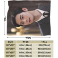thumbnail image 3 of Cha Eun Woo Fleece Blanket Throw Blanket for Couch - Cozy Luxury Bed Blanket Microfiber and Throws for Sofa, 3 of 6