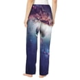 thumbnail image 3 of Balery Planets Stars And Galaxies print Women's Pajama Pants,Ultra Lightweight Pjs,Lounge Pant-Large, 3 of 9