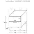 thumbnail image 2 of Maklaine Modern 5-piece Wood Queen Bedroom Set in White and Gold, 2 of 13