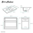 thumbnail image 5 of Pierre 30 Single, Open Shelf, Chrome Metal Frame Bathroom Vanity, 5 of 12