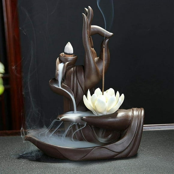 Lotus Incense Holder, Ceramic Home Decoration Incense Holder, Backflow Censer Incense Stick Incense