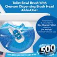 thumbnail image 3 of 500 Brushes Starter Plus Kit, Toilet Bowl Brush W/ Soap Dispensing Brush Head, 3 of 9