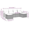thumbnail image 2 of vidaXL Garden Sofa Set Black, Cream White, 2 of 4