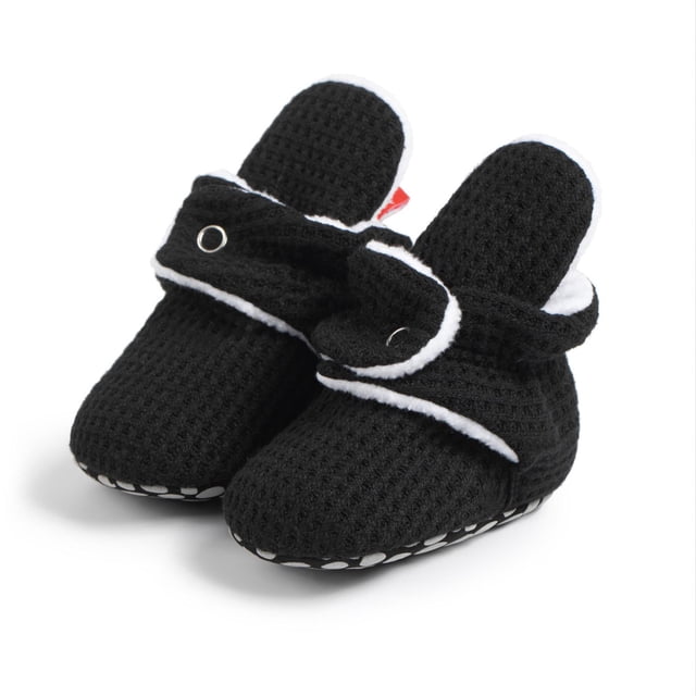 YUNAFFT Baby First Walkers Non-Slip Stay-On Winter Shoes Pure Color Warm Design Functional Comfort