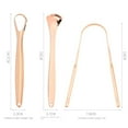 thumbnail image 6 of 3/4PCS Tongue Scraper Cleaner with Travel Handy Case Dental Brush Bad Breath Kit Metal for Adults Eliminate Professional Tool (3PCS Rose gold A), 6 of 6