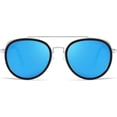 thumbnail image 2 of Gafas de sol retro steampunk redondas steampunk con doble puente A, 2 of 5