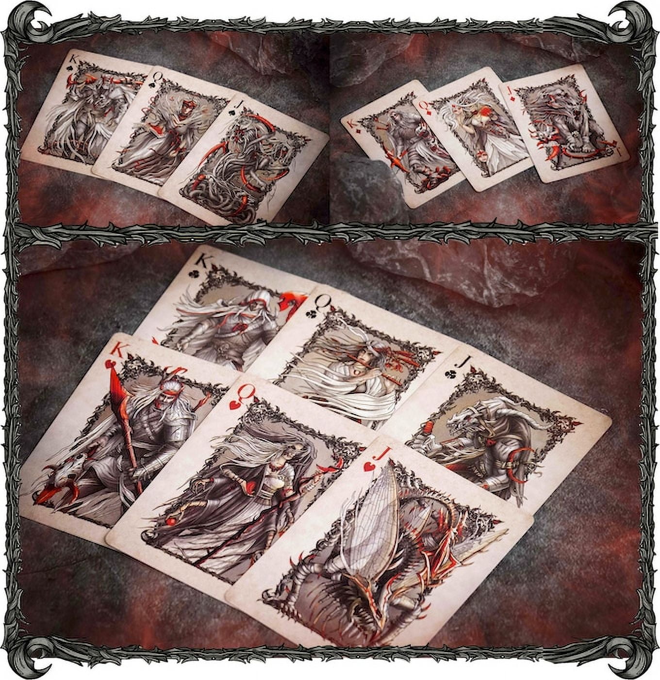 DEMON V2 Playing Cards Return of the Bloodmoon Vengence Variant by Card Mafia