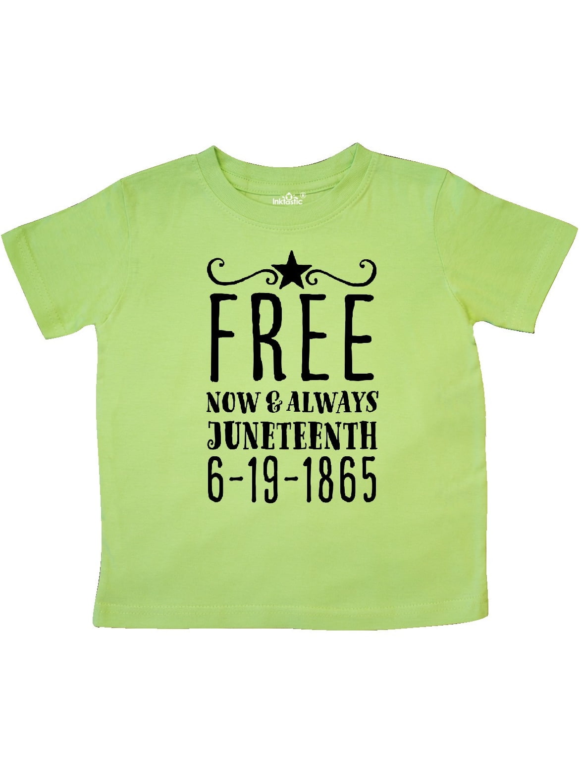 Juneteenth 6-19-1865 Toddler T-Shirt inktastic Free Now and Always