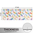 thumbnail image 5 of Kitchen Rugs Sets Of 2,Rainbow Watercolor Feather Pattern Anti Fatigue Kitchen Mat Rugs Non Slip Washable,Decorative Kitchen Floor Mats for Kitchen,Sink,Laundry,17"X47", 5 of 5