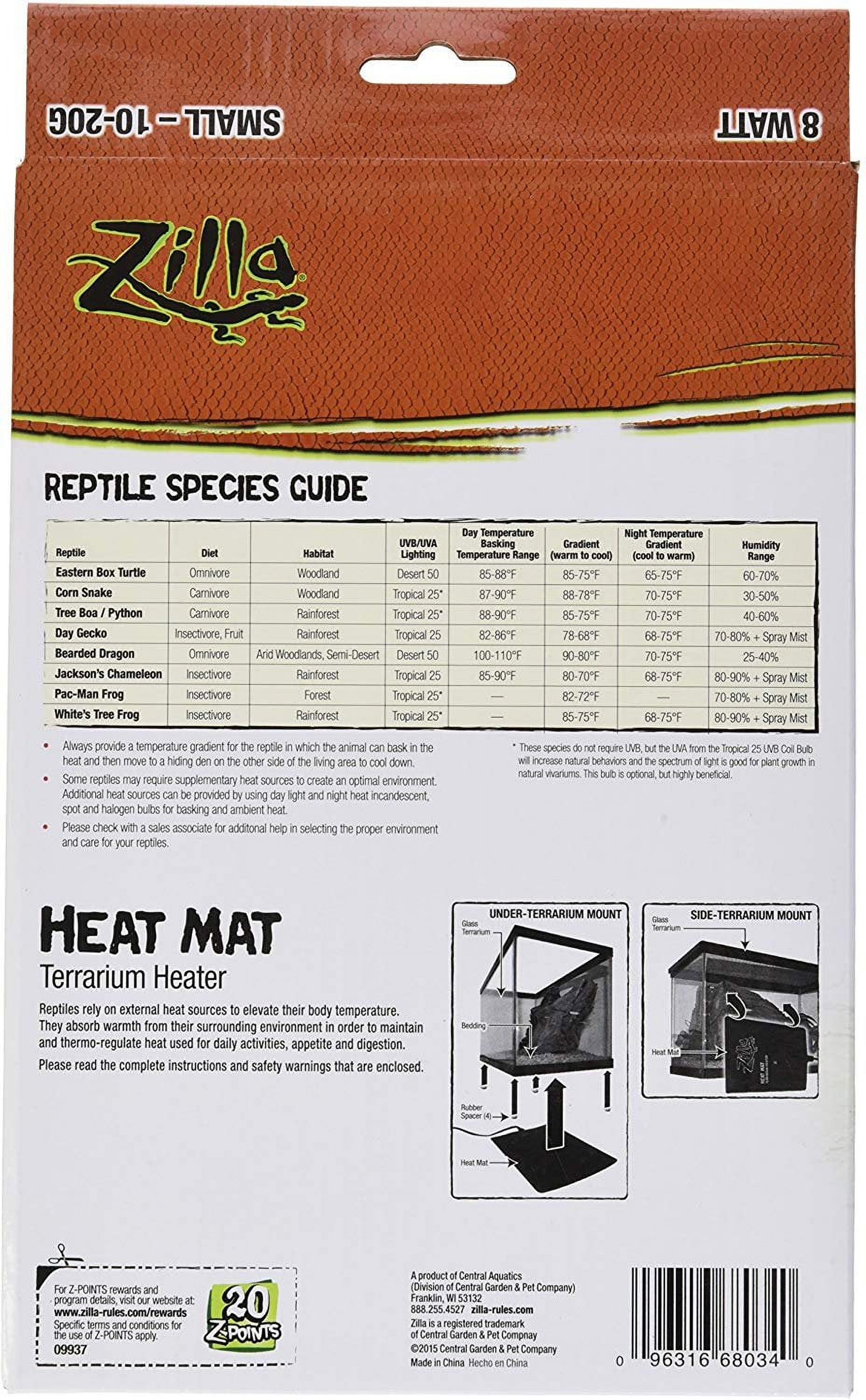Zilla Reptile Terrarium Heat Mats, Small, 8 Watt - image 2 of 4