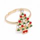 thumbnail image 1 of Anillo abierto de aceite de gota de aleación de árbol de Navidad de alce de muñeco de nieve de dibujos animados de Navidad Wmkox8yii fajkfhkj3049, 1 of 4