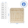 thumbnail image 2 of Valentine's Day Calendar Wood Cutouts 23-inch, 1/8 inch Thick, Pack of 1 Mother's Day/Valentines Crafts for Gifts and Girls' Décor, by Woodpeckers, 2 of 5