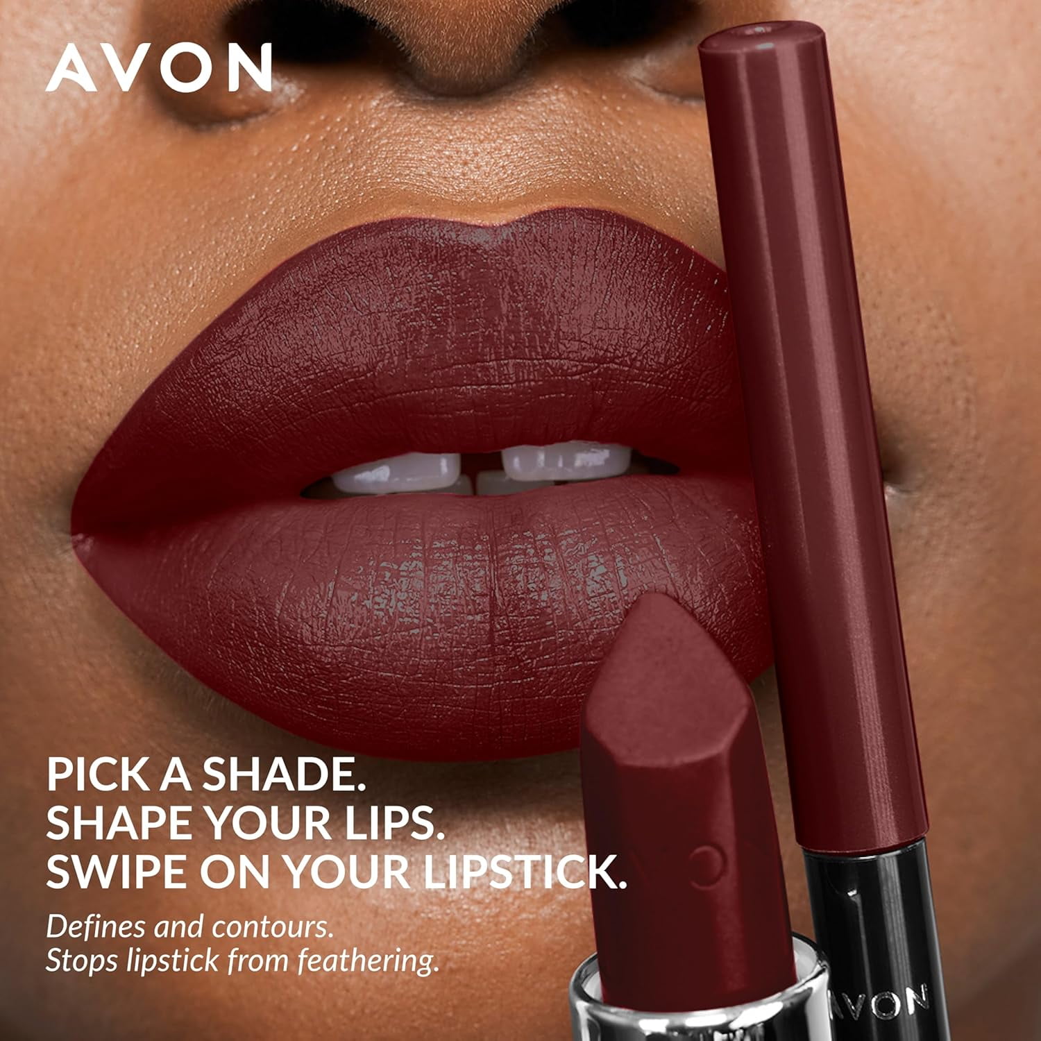 Avon Glimmersticks Retractable Lip Liner / MYSTERY MAUVE / SET OF 2