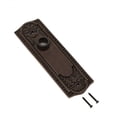 thumbnail image 7 of Renovators Supply Door Back Plate Antique Brass Beaded without Keyhole 7 1/4" H, 7 of 7