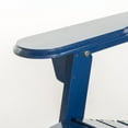 thumbnail image 5 of Milan Outdoor Rustic Acacia Wood Folding Adirondack Chair, Navy Blue, 5 of 6