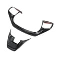 thumbnail image 1 of Accesorios Únicos 1 Juego de Recortes para el Volante para Ford Maverick 2022-2024 Adhesivo Decorativo del Panel del Volante Patrón de Fibra de Carbono ABS Negro, 1 of 6