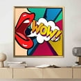 thumbnail image 5 of Lip Art Canvas, Pop Art Art Canvas, Comic Pop Art Artwork, Omg Shock Comic Printed Canvas, Urban Graffiti Canvas Art, Canvas Wall Decor - Rolled Canvas, 5 of 6