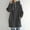 Dark Gray, variant on Idoravan Winter Coats for Women Plus Size Women's Hoodie Zipper Long Sleeve Sweatshirts Long Coat Tops with Pockets Green L