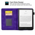 thumbnail image 4 of GSFY Case for Kindle Paperwhite 12th Gen 2024 Released (7") & Kindle Colorsoft Signature Edition, PU Leather Magnetic Closure Wallet Case with Card Slot Auto Sleep/Wake Feature, Purple, 4 of 8