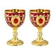 thumbnail image 5 of 2 copas de vino con grabado de copas, adornos de boda, recuerdos de fiesta, decoración de aleación oro rojo, 5 of 9
