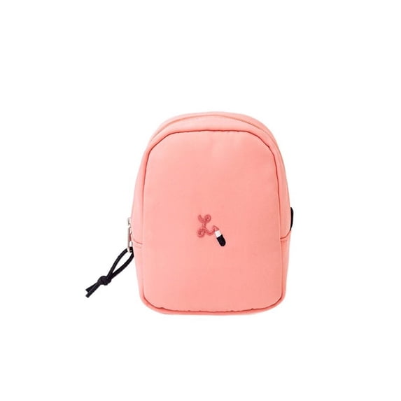 Female Outdoor Casual Travel Clutch Bag Polyester Cloth For Card For Pressed Powder Storage Bag For Money Lipstick Bag Cosmetic Bag Makeup Storage Bag Coin Purse PINK