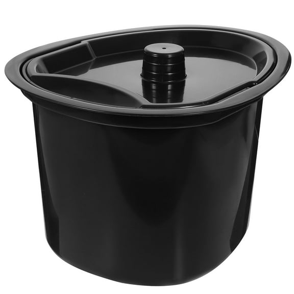 BESTONZON Elderly Bucket Plastic Black 1Pcs