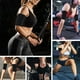 thumbnail image 2 of Recortadores de brazo para mujer, bandas de brazo para sudoración de Sauna, mangas de tóner ajustables para entrenamiento deportivo, 2 of 8