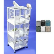 2422-3 Platinum Triple Stack Bird Cage, by A&E Cage Company