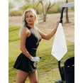 thumbnail image 2 of Magnetic Waffle Weave Microfiber Golf Towel with Clip White, 2 of 5