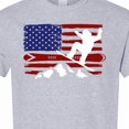 thumbnail image 4 of Inktastic Snowboarding Us Flag T-Shirt, 4 of 5