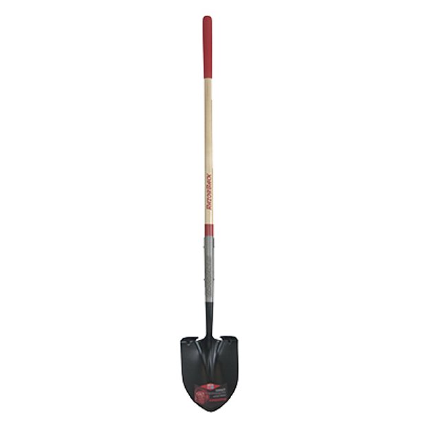RazorBack Long Handle Round Point Shovel Heavy Gauge Tempered Steel B