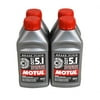 Motul 100951 DOT 5.1 Non-Silicone Brake Fluid - 4 pck
