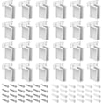 thumbnail image 2 of Wire Shelf End Bracket - White Plastic, for 1/2 Inch Wire Shelving, Wall Mount, for Closet and Cabinet Storage, 2 of 8