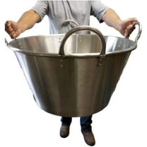 Huge 4-Handles Extra Large XXL 33'' Carnitas Cazo Stainless Steel Caso Pot Pan Wok Gas Stove burner Cook