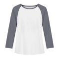 thumbnail image 6 of YunPes Girls Cotton T-Shirt Contrast Raglan Long Sleeve Crewenck Tops Youth Casual Versatile Baseball Tees 3-13 Years, 6 of 7