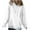 White, variant on Timegard Womens Long Sleeve Tops Drawstring Hoodies Sweatshirts Casual Loose Pullover with Pockets