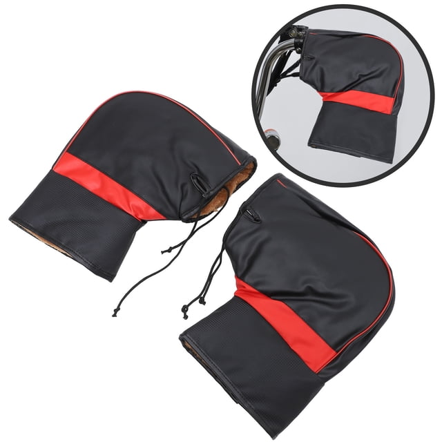 UPGRATOR 1Par Guantes Para Manillar De Motocicleta A De Negros Duraderos